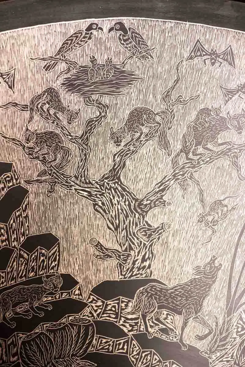 Masterpiece! Mata Ortiz Conic pot with Desert Creatures