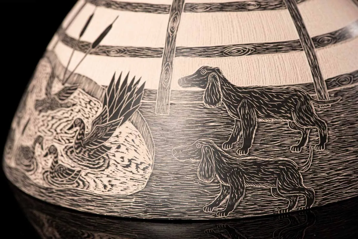 Masterpiece! Mata Ortiz Conic pot with Desert Creatures