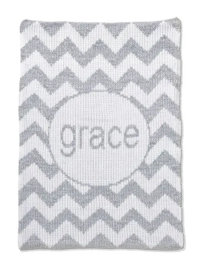 METALLIC CHEVRON BLANKET