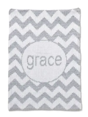 METALLIC CHEVRON BLANKET