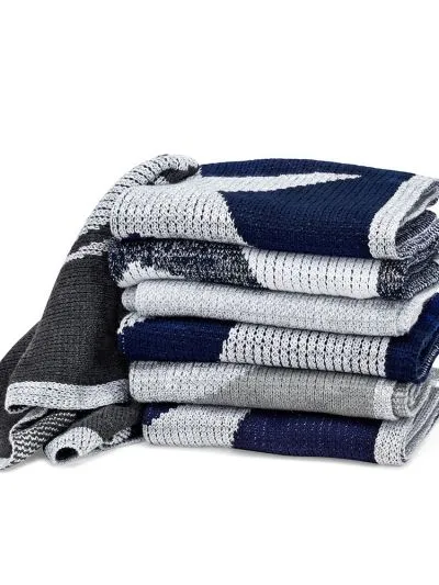 METALLIC CHEVRON BLANKET