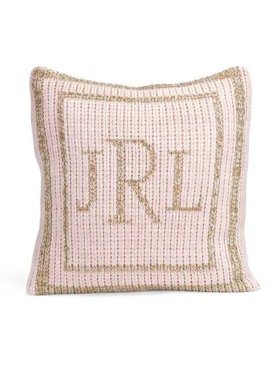 METALLIC CLASSIC DOUBLE BORDER PILLOW
