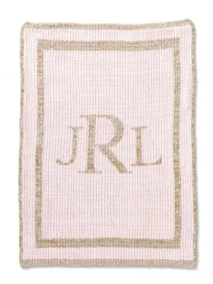 METALLIC CLASSIC MONOGRAM STROLLER BLANKET