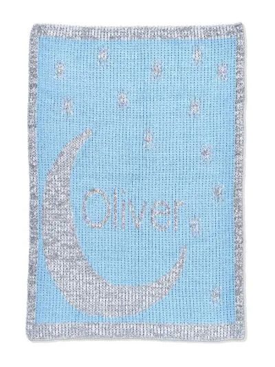 METALLIC MOON & STARS STROLLER BLANKET