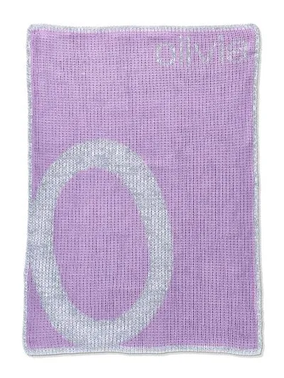 METALLIC SLANTED LARGE LETTER BLANKET