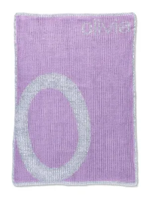 METALLIC SLANTED LARGE LETTER BLANKET