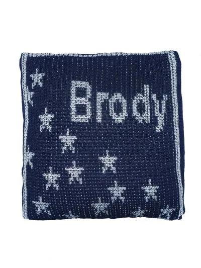 METALLIC SPRINKED STARS PILLOW