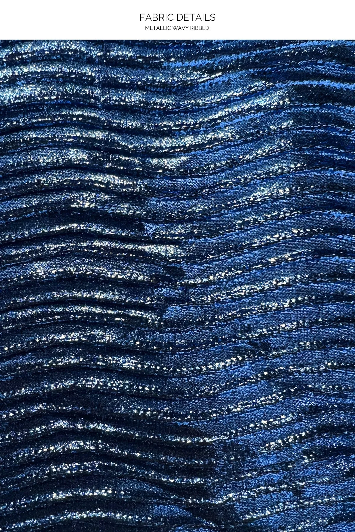 MIDNIGHT WAVES - Square Neck Laced Up One Piece • Cobalt Blue