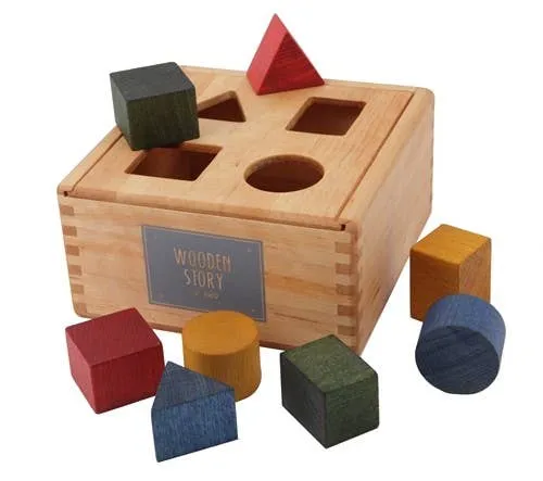 Montessori Toy Shape Sorter Box | Rainbow