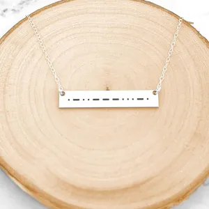 Morse Code Necklace