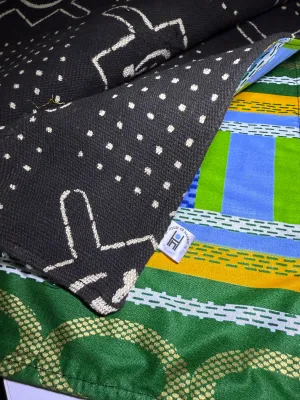 Nambili 'Isabis' Ankara Wax Print & MudCloth Scarf