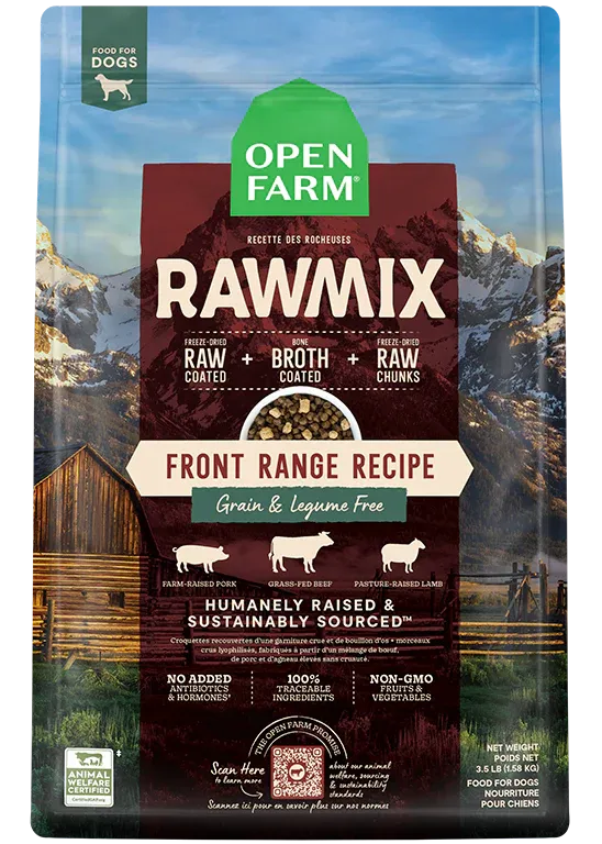 Open Farm Raw Mix Grain Free Front Range Dog Food