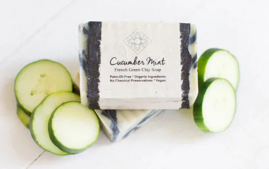 Organic Bar Soap: Cucumber Mint