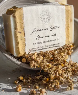 Organic Bar Soap: Japanese Citrus Chamomile