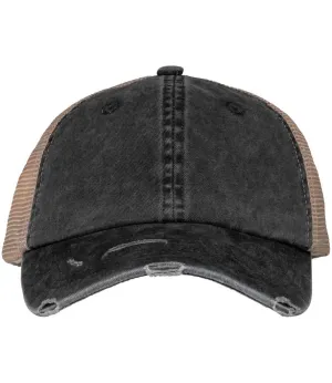 Organic Washed Ripped Trucker Cap
