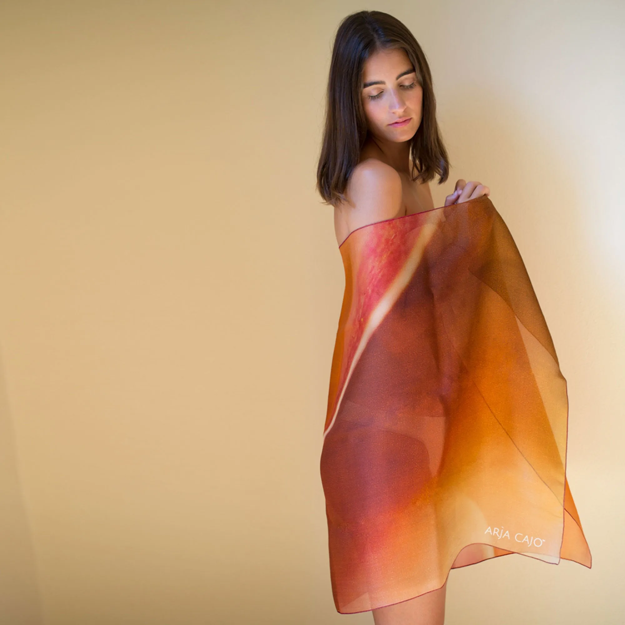 Organza Natural Fiber Stole Scarf