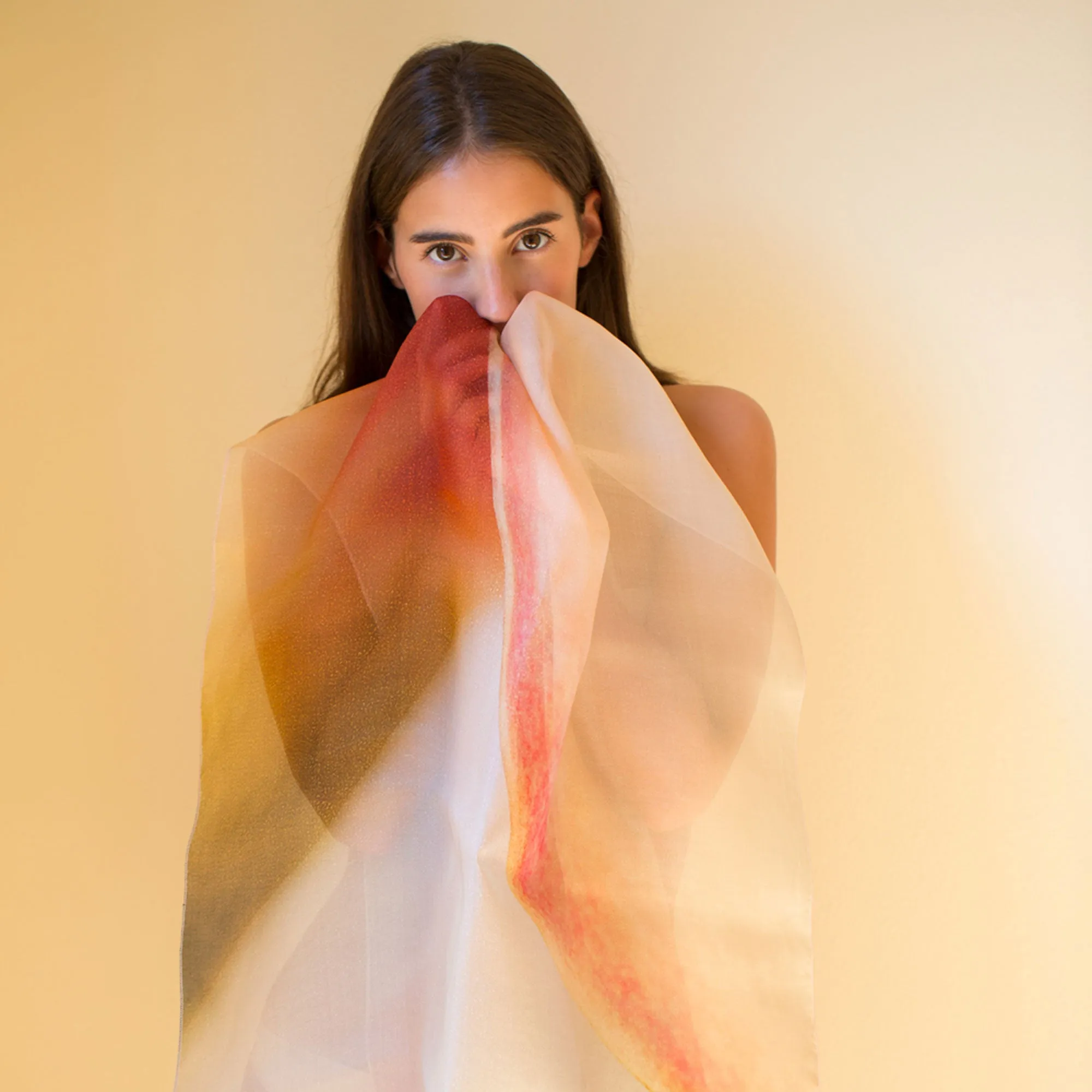 Organza Natural Fiber Stole Scarf