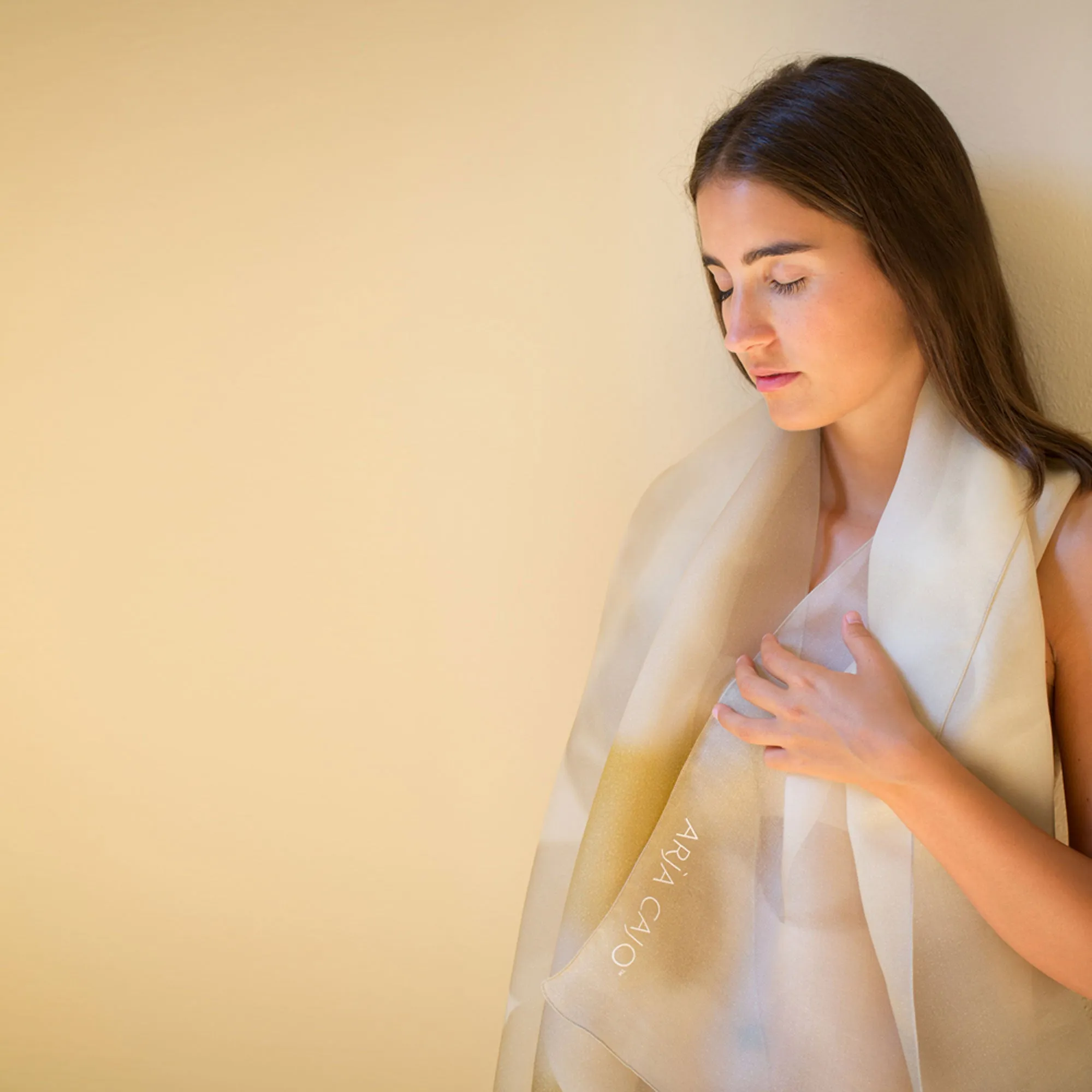 Organza Natural Fiber Stole Scarf