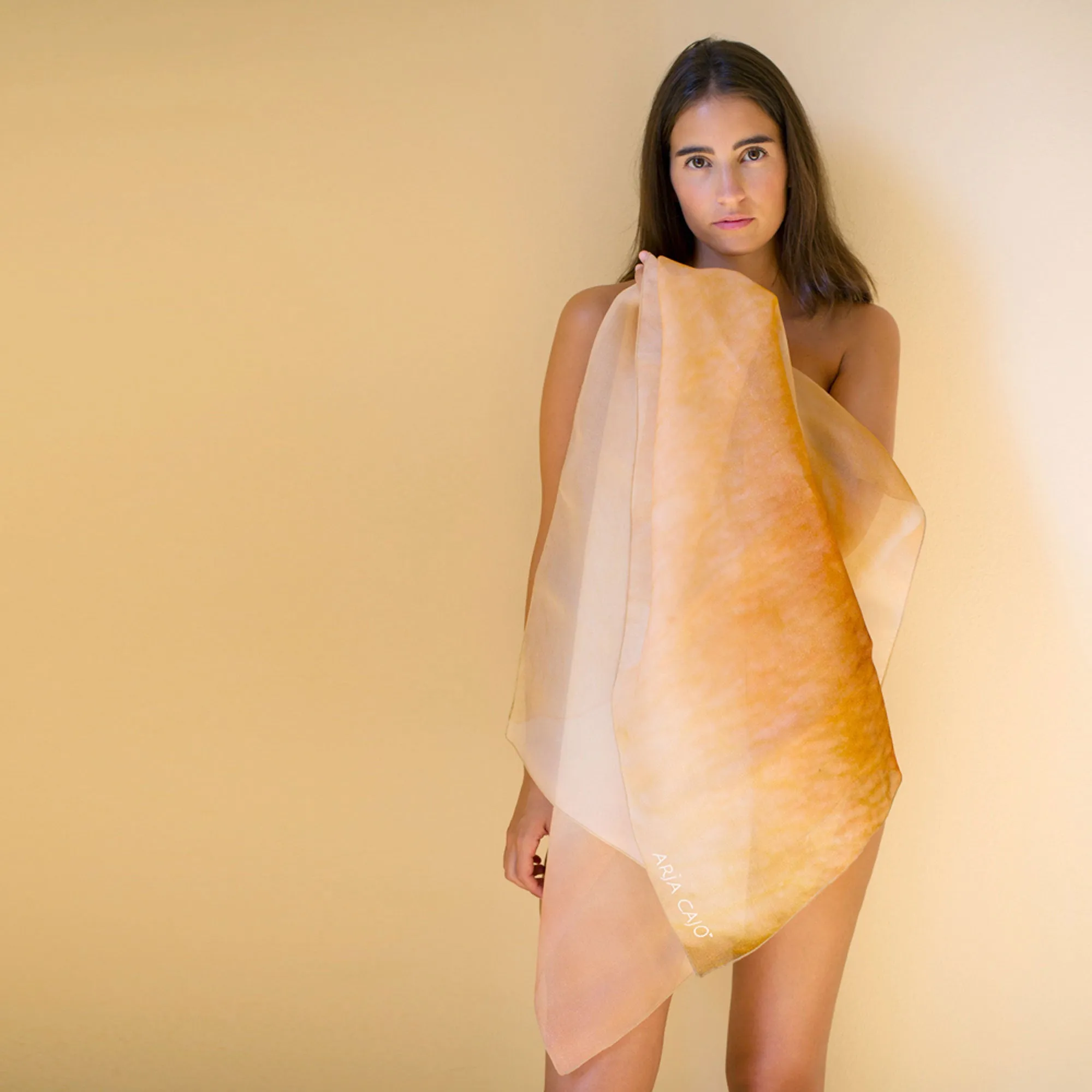 Organza Natural Fiber Stole Scarf