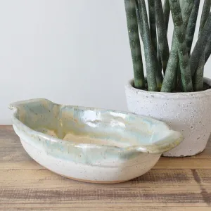 Oval Soufflé Dish Hydrangea