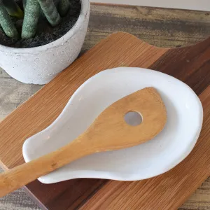 Oval Spoon Rest Simply White