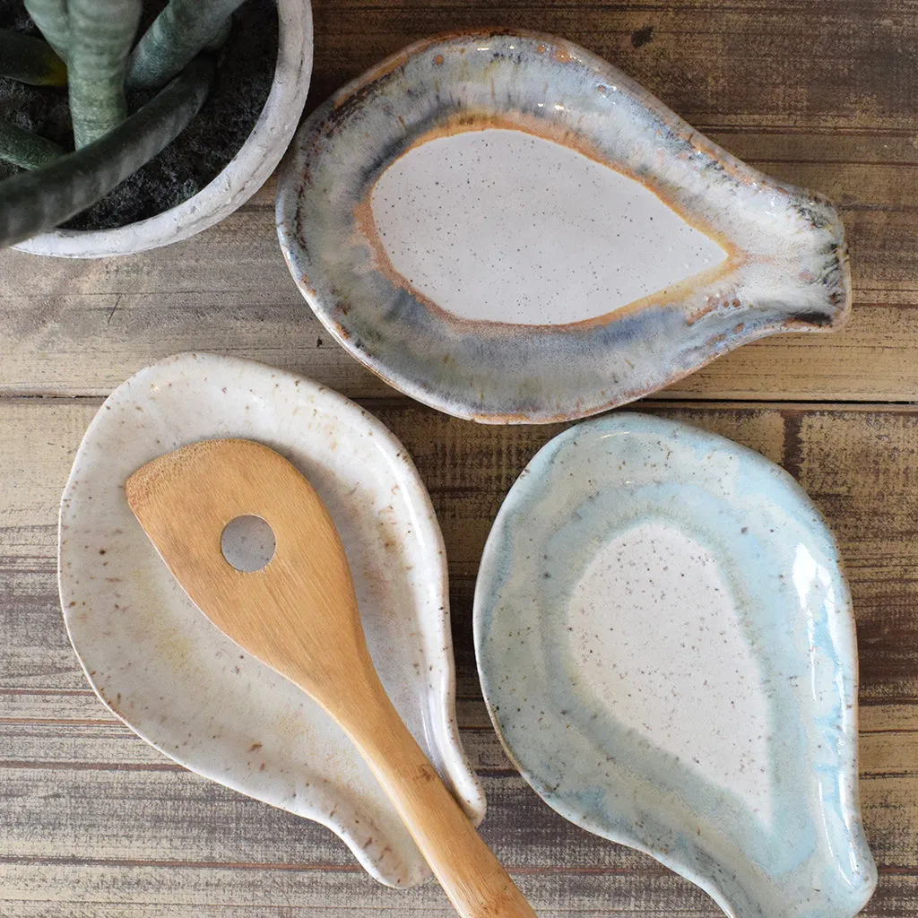 Oval Spoon Rest Simply White
