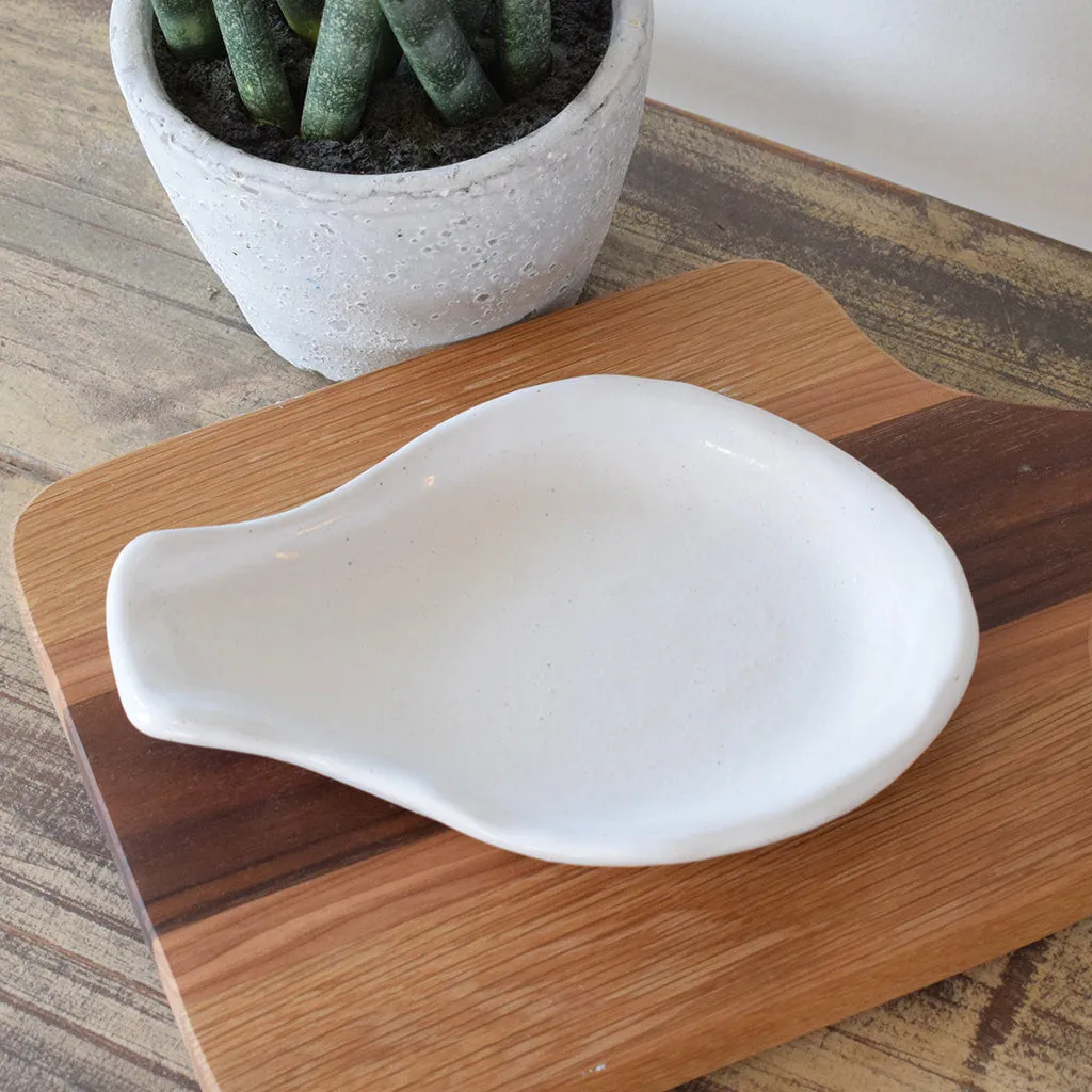 Oval Spoon Rest Simply White