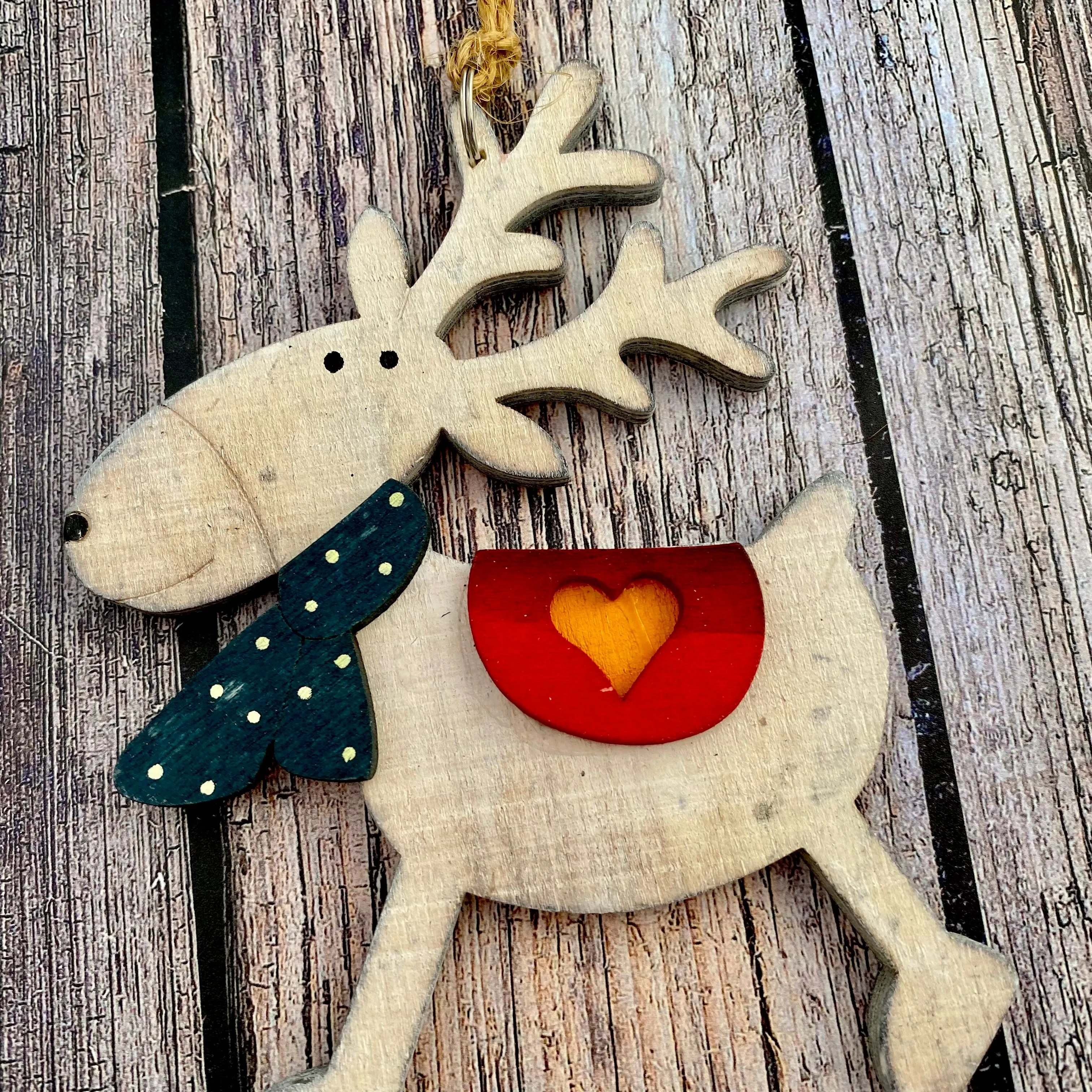 Pair of Hanging Reindeers