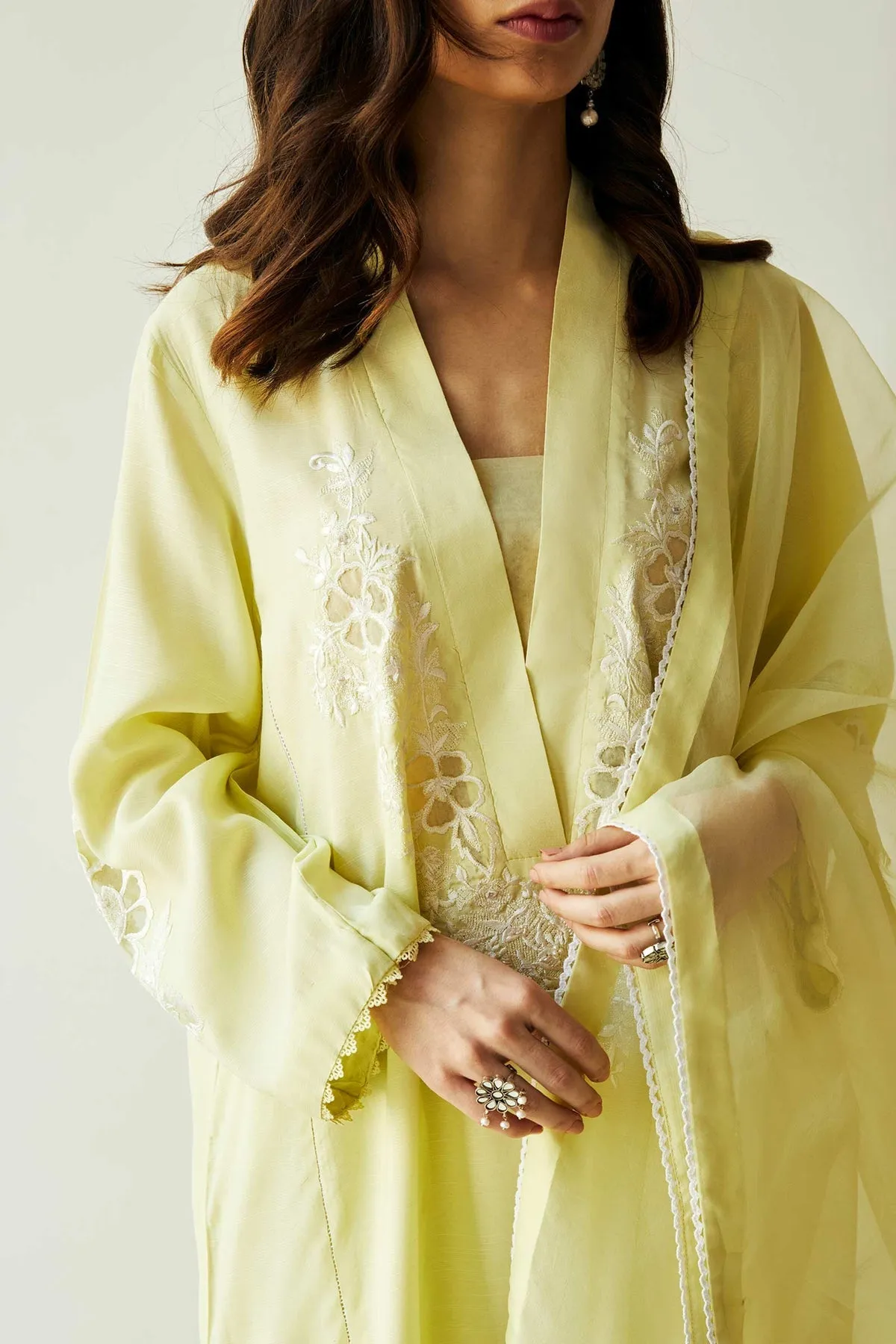 Pakistani Dress in Yellow Salwar Kameez Dupatta Style