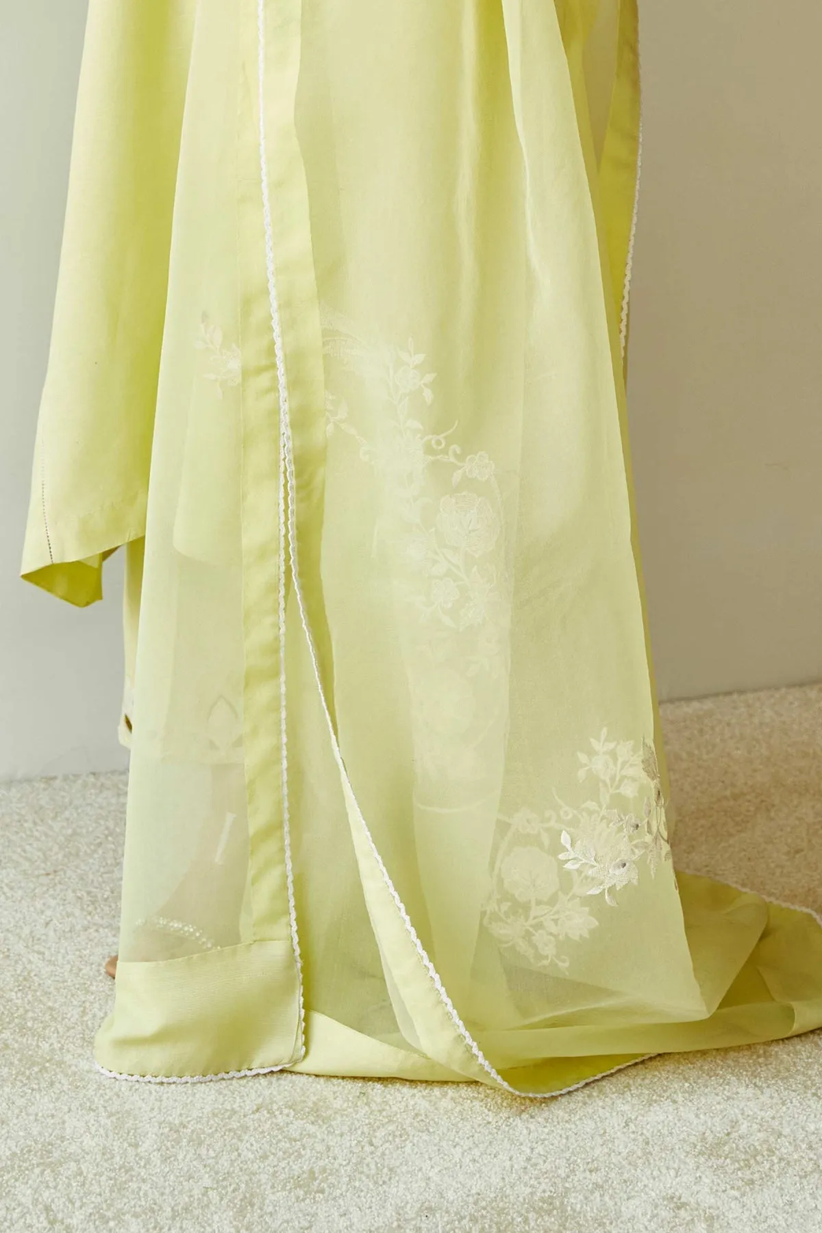 Pakistani Dress in Yellow Salwar Kameez Dupatta Style
