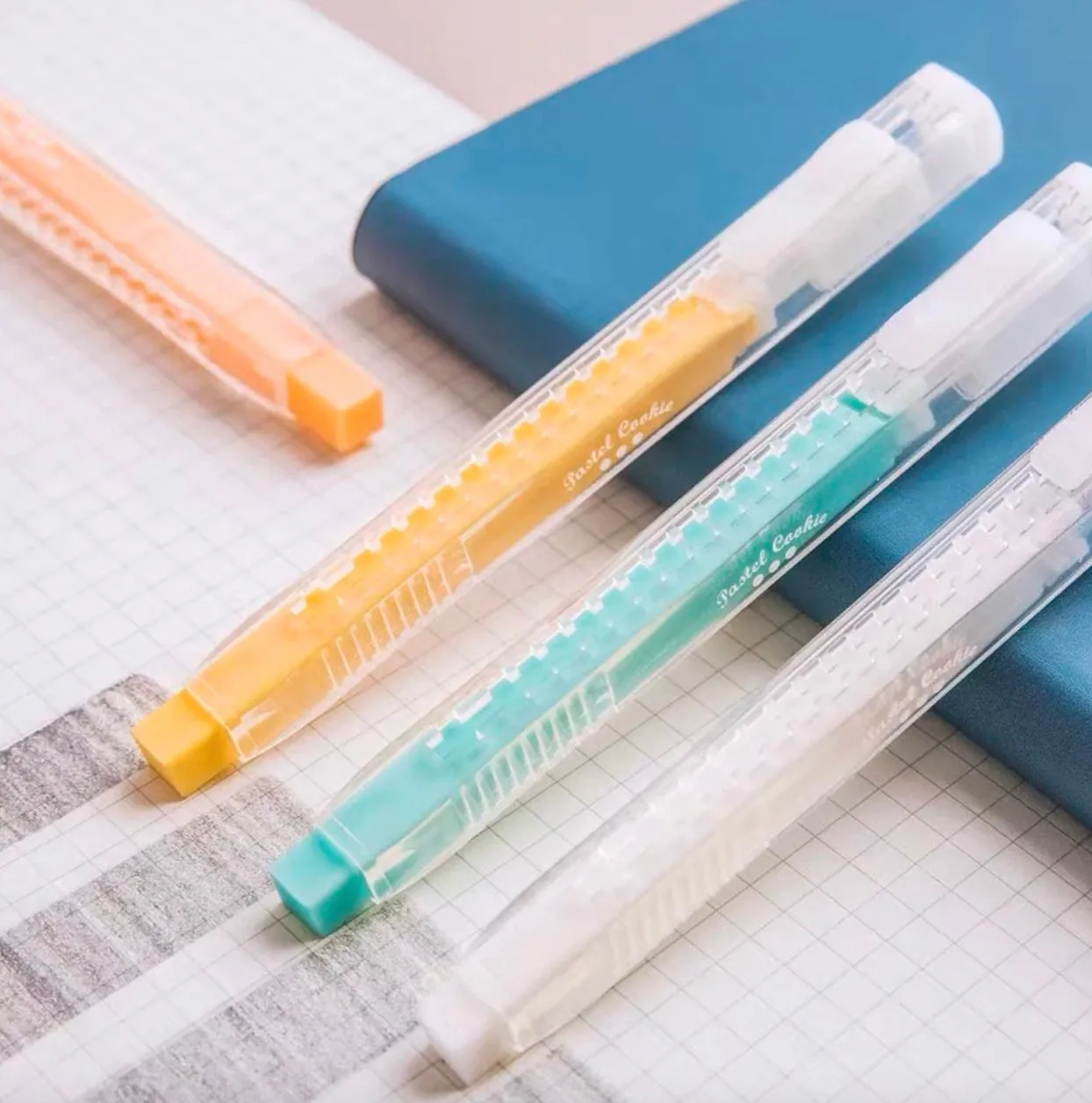 Pastel Cookie Retractable Erasers