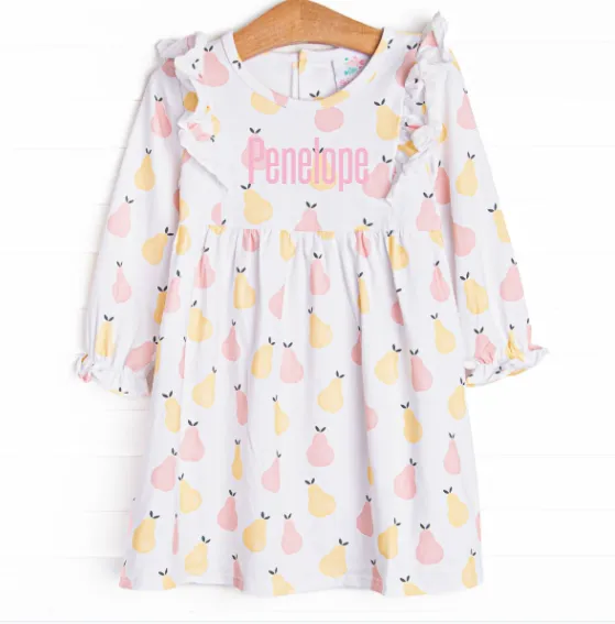 Perfect Pear Dress, Yellow