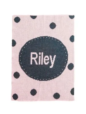PERFORATED CIRCLE & POLKA DOTS STROLLER BLANKET