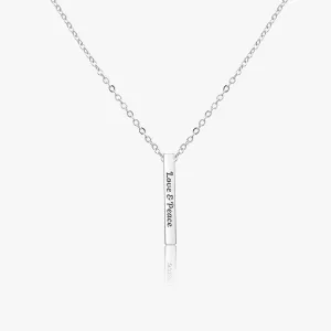 Personalized Classic Rectangle Pendant