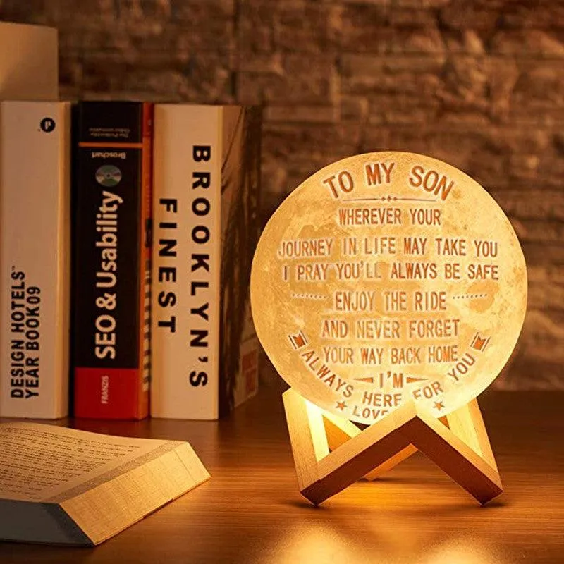 Personalized, Custom 3D Moon Lamp