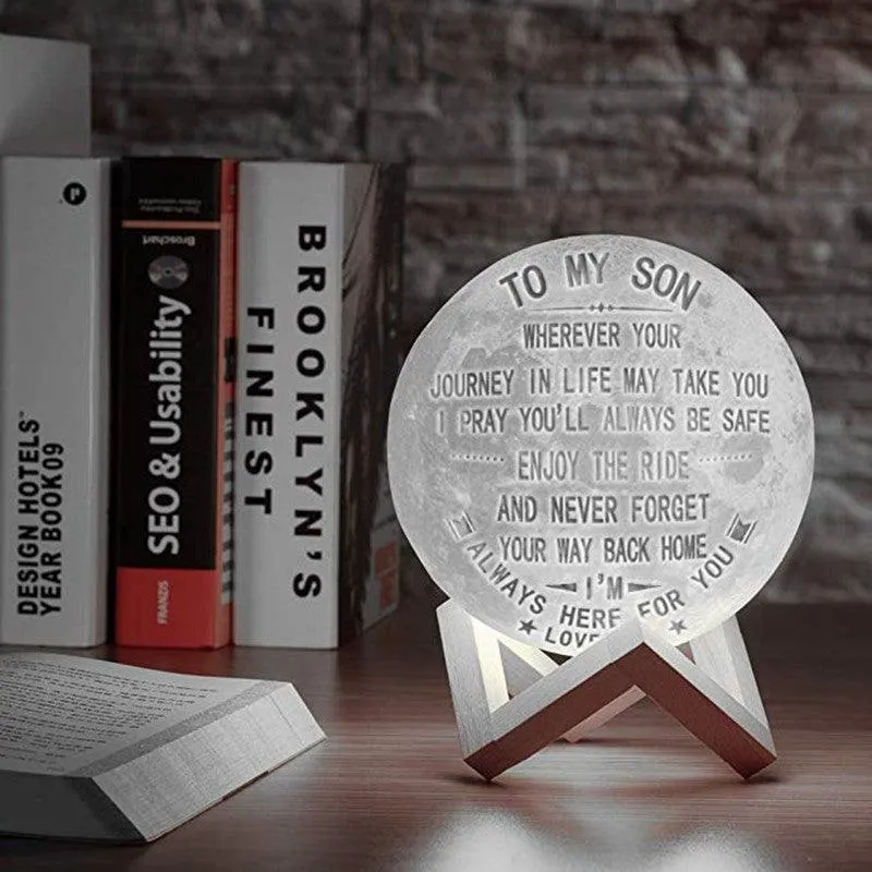 Personalized, Custom 3D Moon Lamp