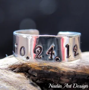 Personalized Date Ring