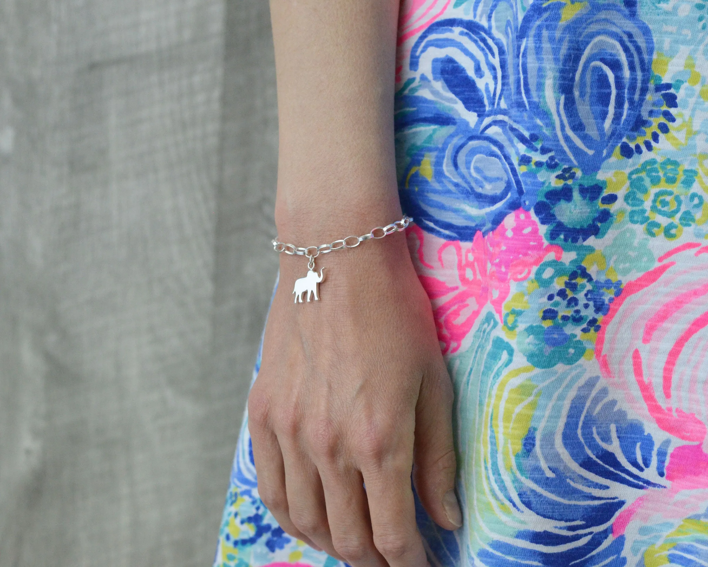 PERSONALIZED ELEPHANT BRACELET