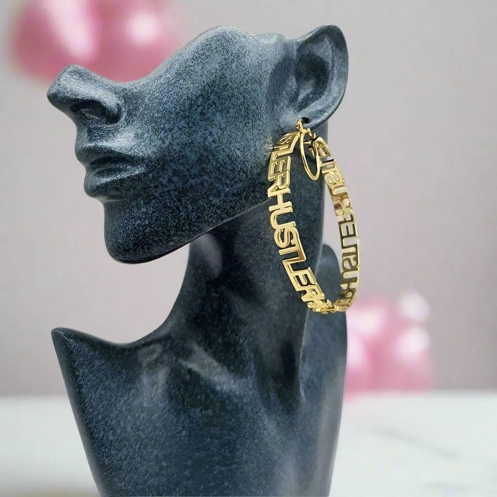 Personalized Letters Hoop Earrings