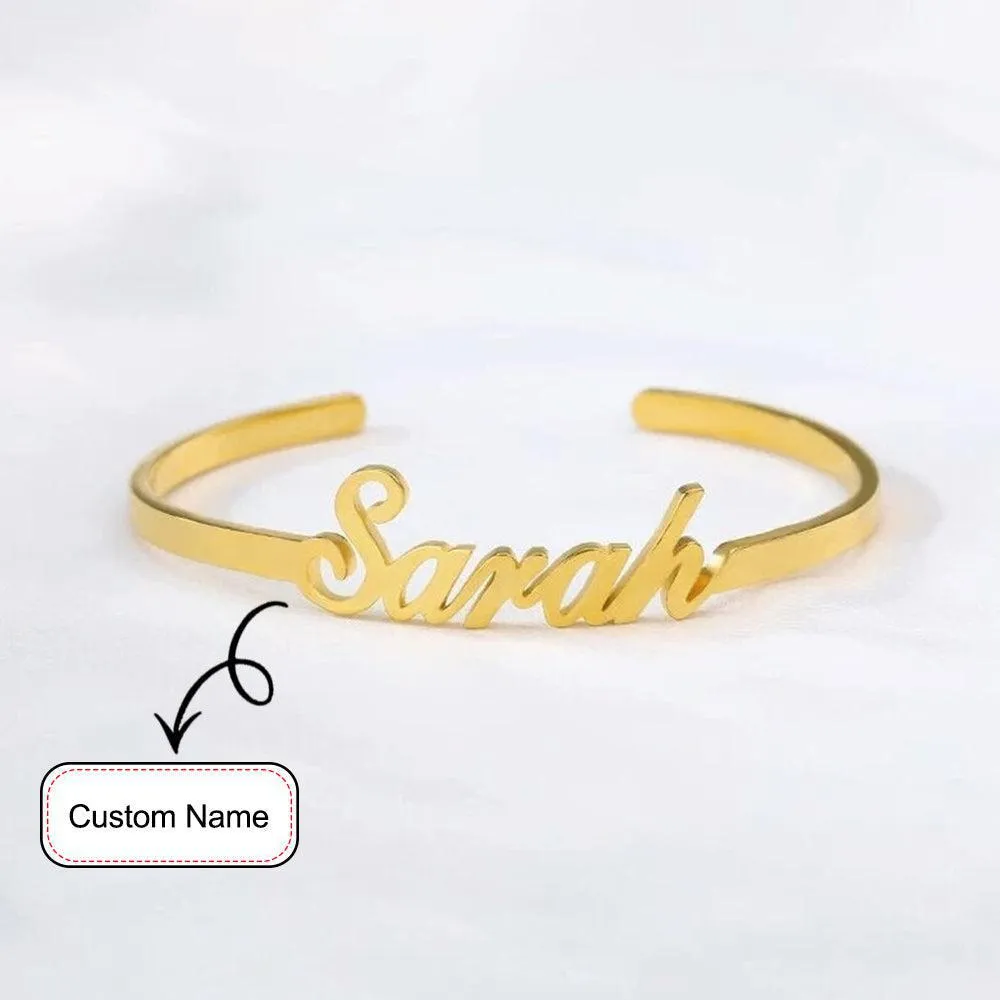 Personalized Open Cuff Bracelet