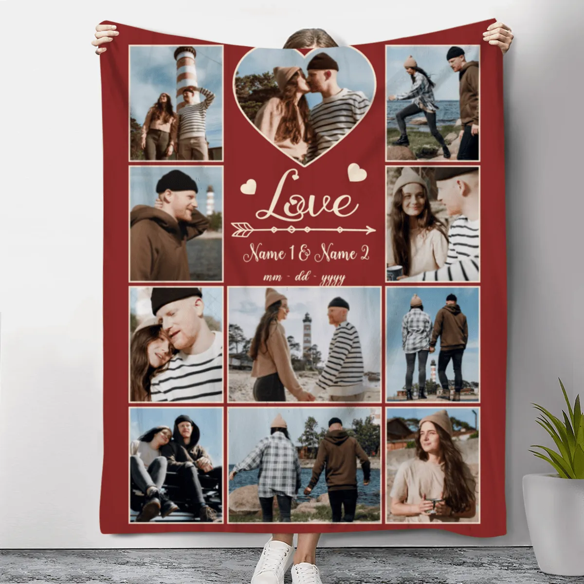 Personalized Photo Blanket Gifts for Girlfriend