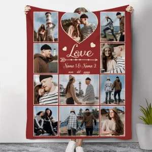 Personalized Photo Blanket Gifts for Girlfriend