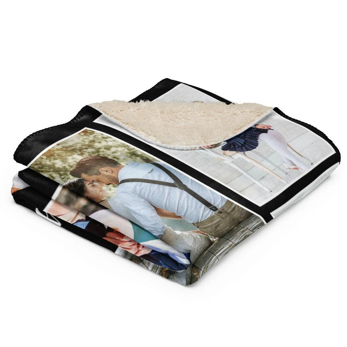 Personalized Photos Sherpa Blanket