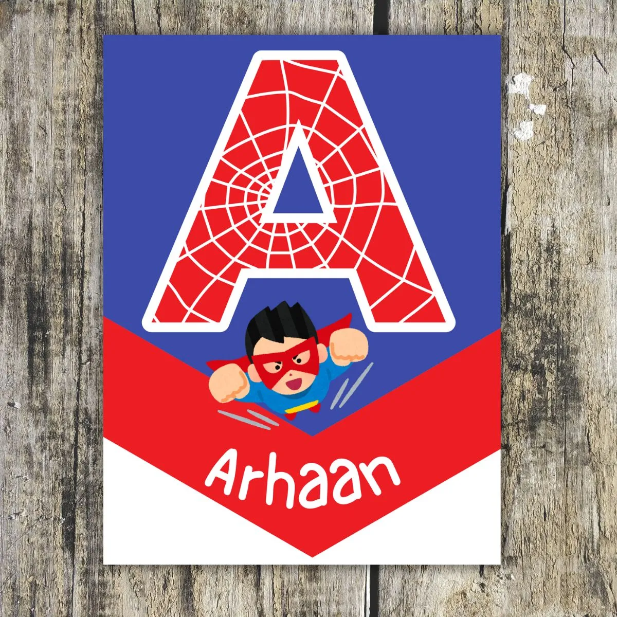 Personalized Spiderman Theme Metal Posters