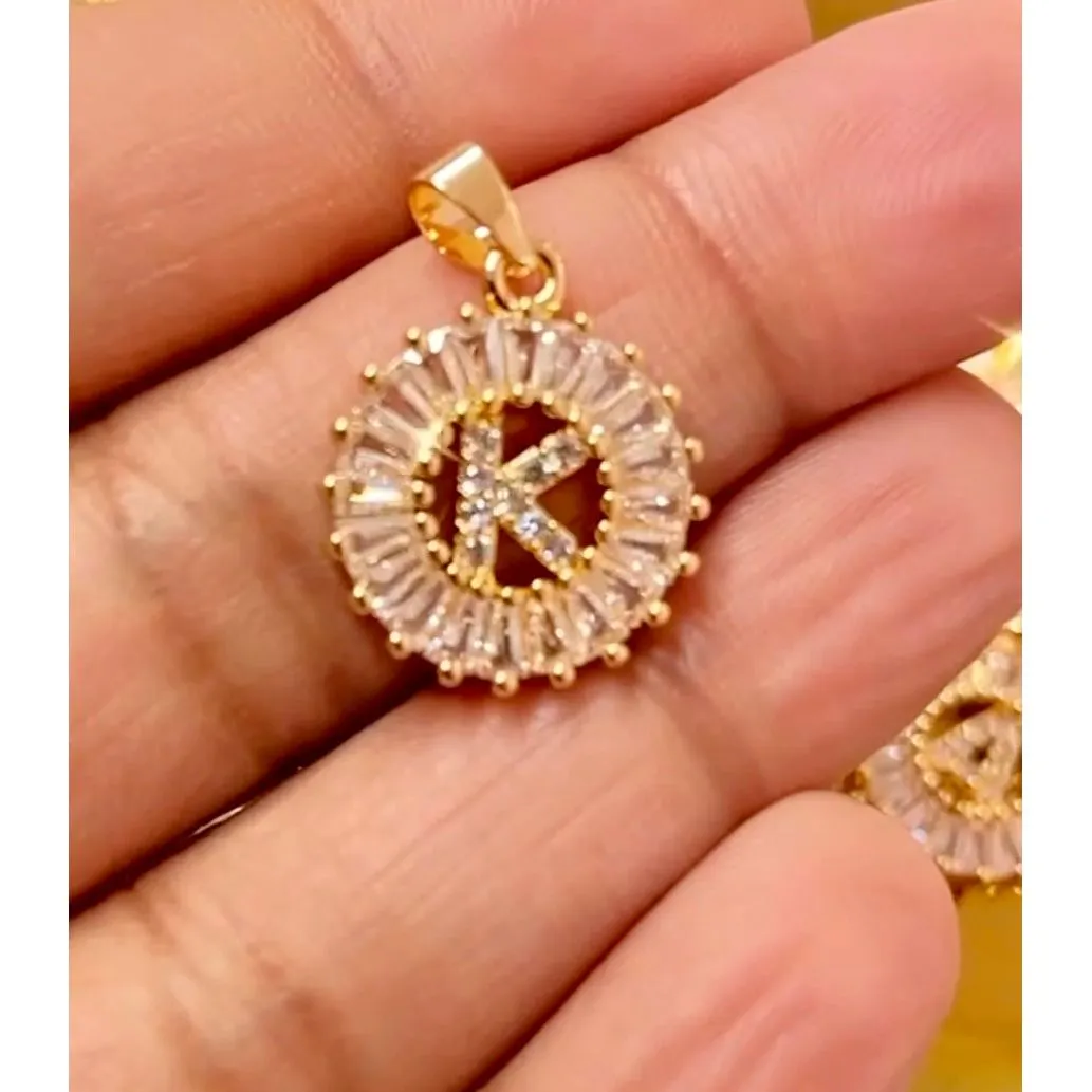 Petite Crystal Luxe Initial Necklaces