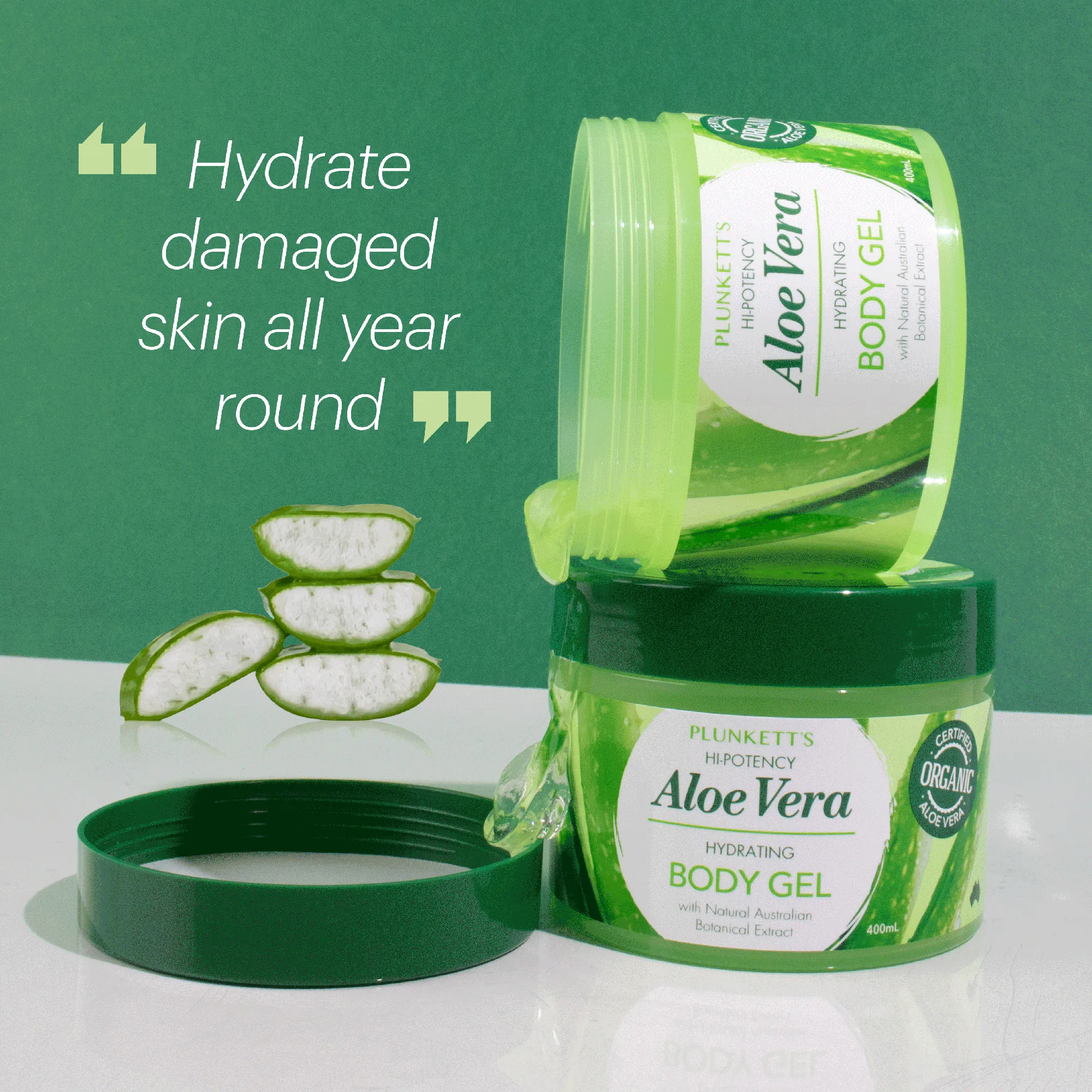 Plunkett's Hi-Potency Aloe Vera - Hydrating Body Gel