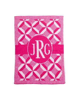 PUZZLE MONOGRAM STROLLER BLANKET
