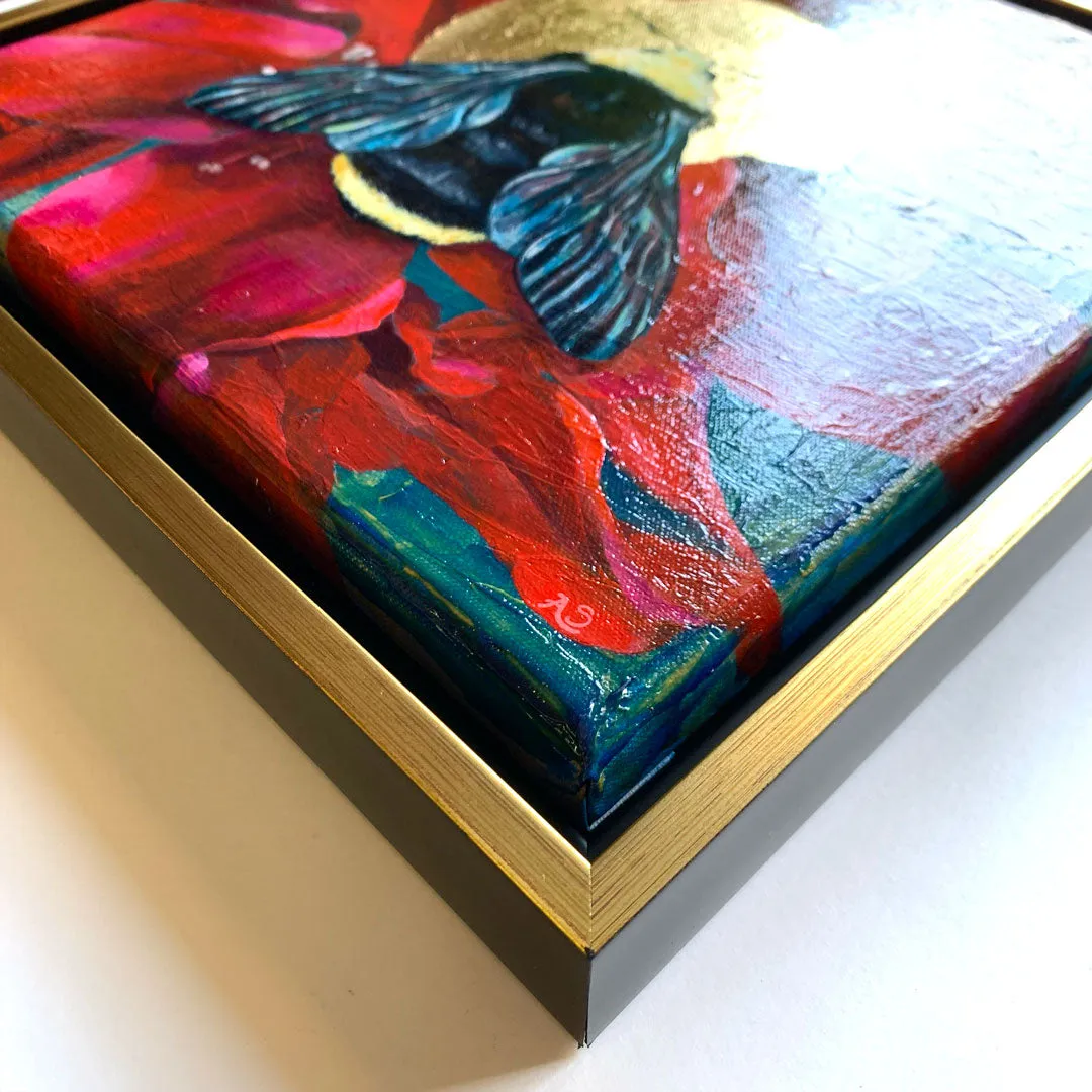 "Flow" Obscure Bumblebee Painting 10x10