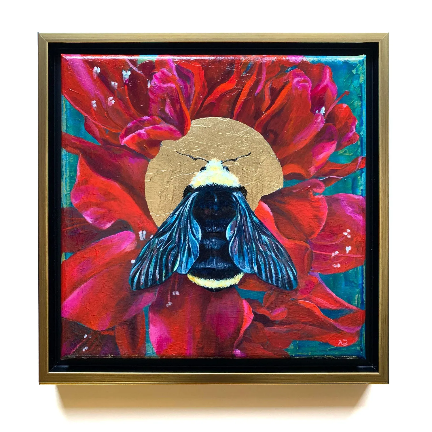 "Flow" Obscure Bumblebee Painting 10x10