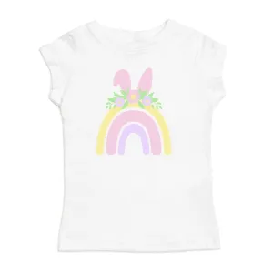 Rainbow Bunny S/S White Tee